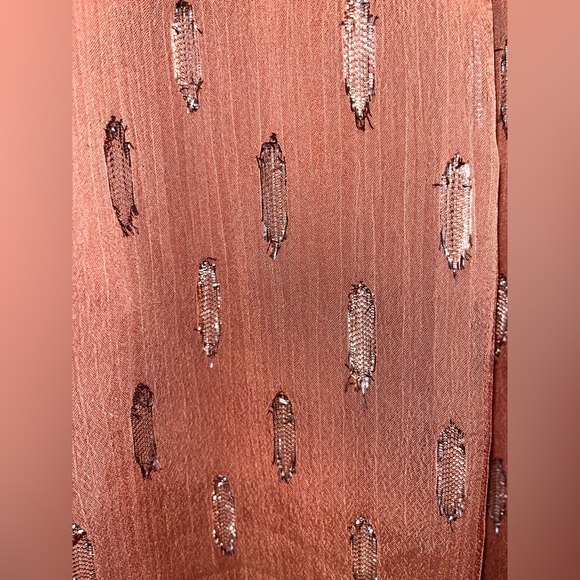 Ambria Shimmery Rust Blouse - Picture 4 of 14